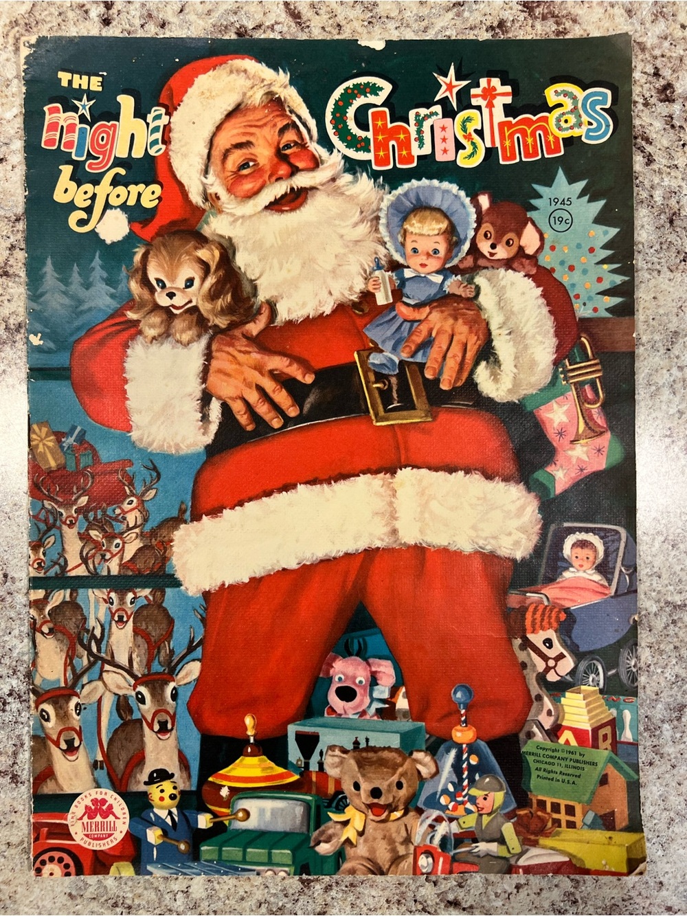 Vintage 1945 The Night before Christmas Book